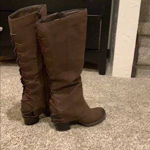 Fergalicious Brown Lace Up Boots